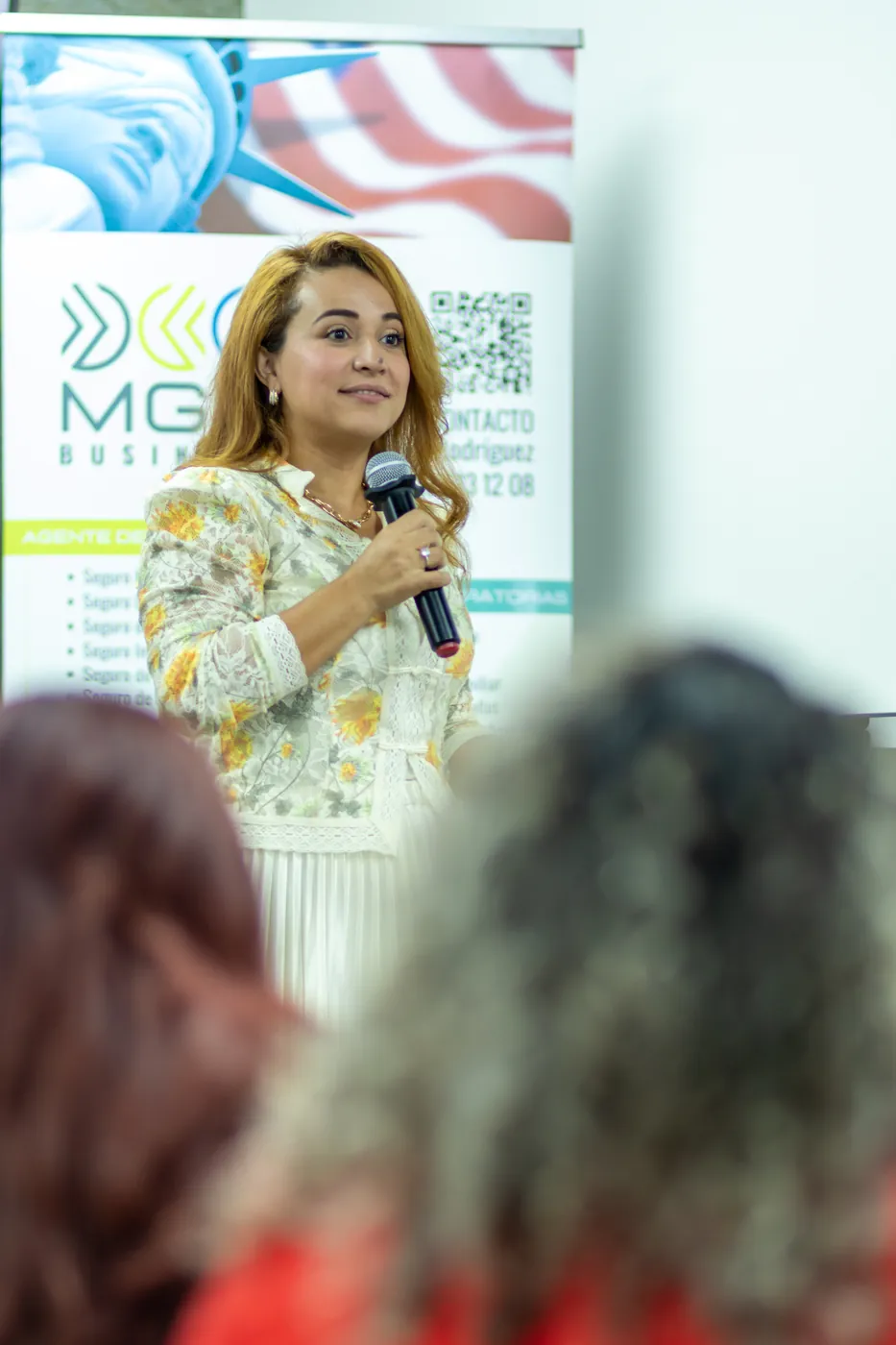 Grecia Berrios en el evento De la Visión a la Acción de Historia de Éxitos Entre Amigas, Houston, junio 2026